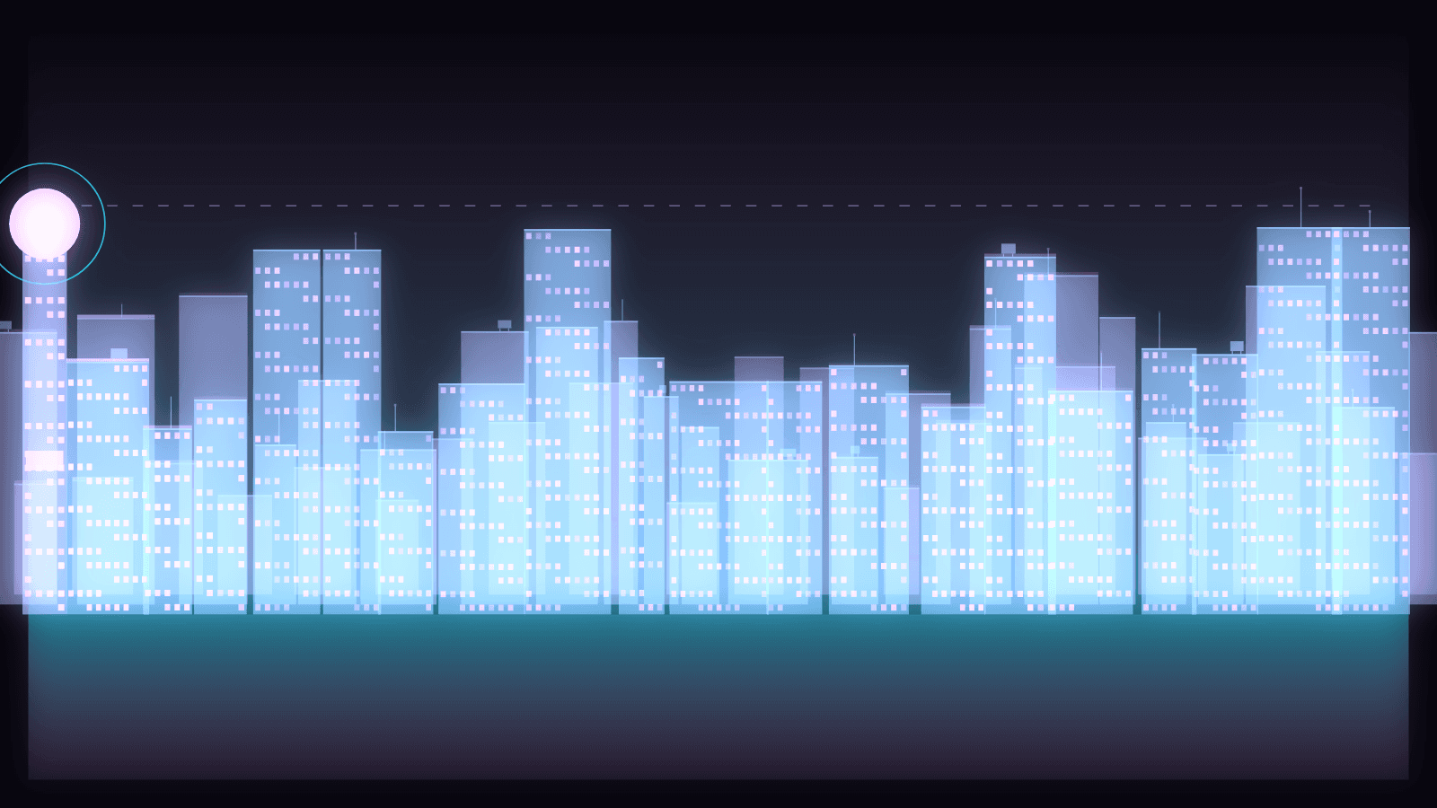 Procedural Night City engine preview
